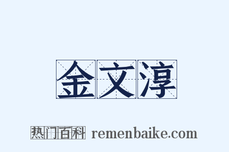 金文淳是什么意思的图片